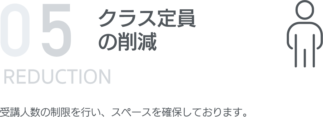 クラス定員の削減