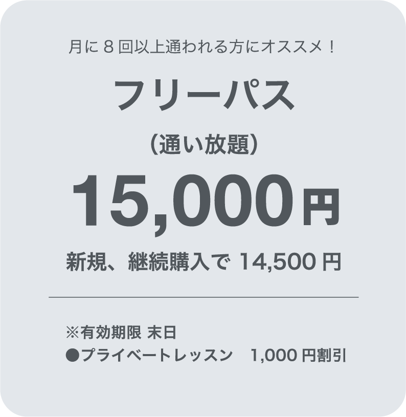 フリーパス14,000円